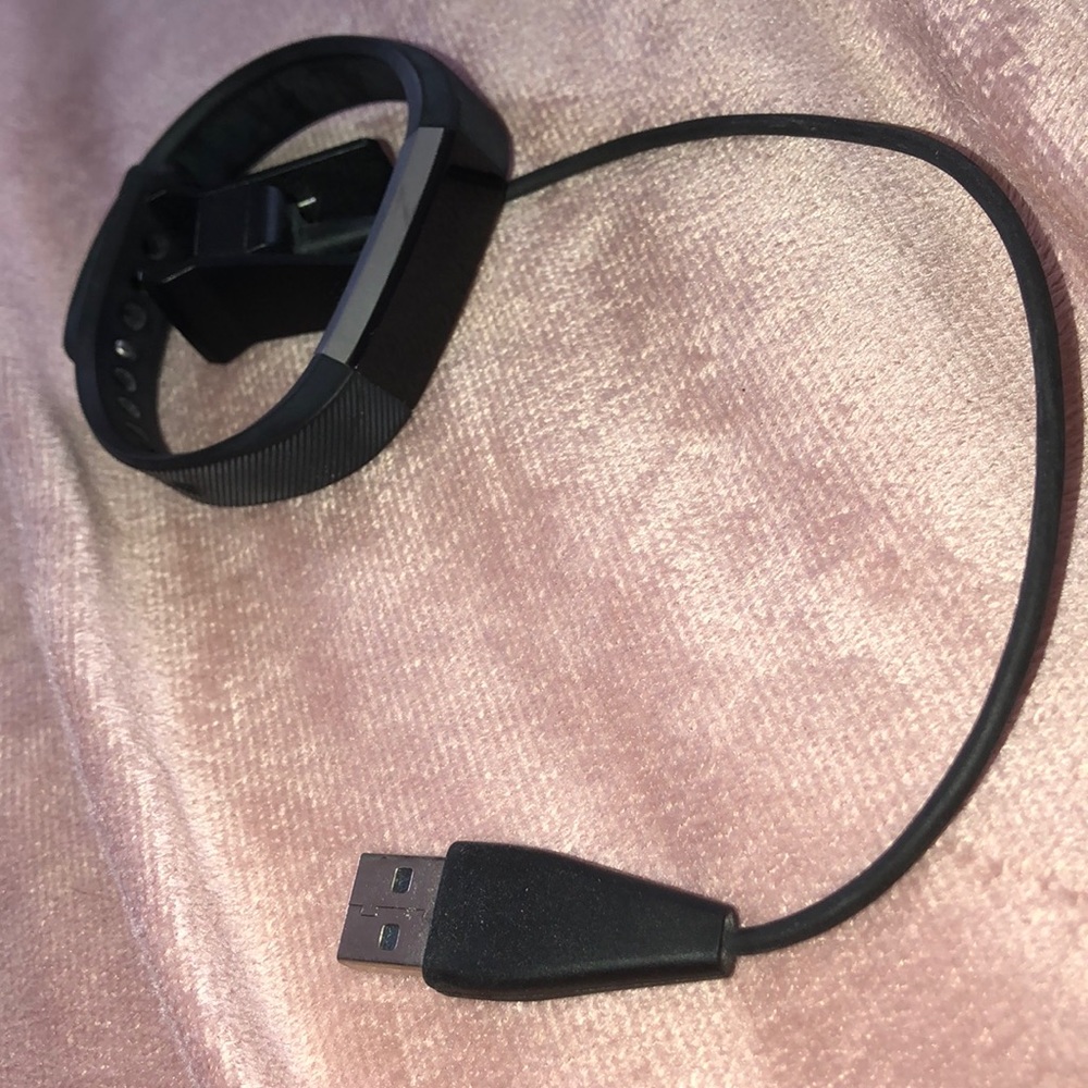 Fitbit with charging cable